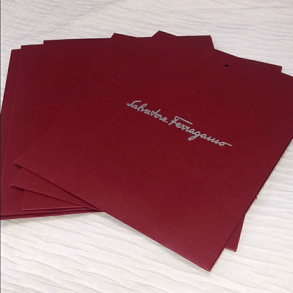 NEW Salvatore Ferragamo Red Gift Envelopes